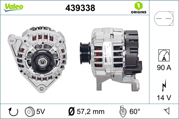 Audi A4 1994-2001 Arası 2.8 14V 90 A Alternatör Valeo Marka