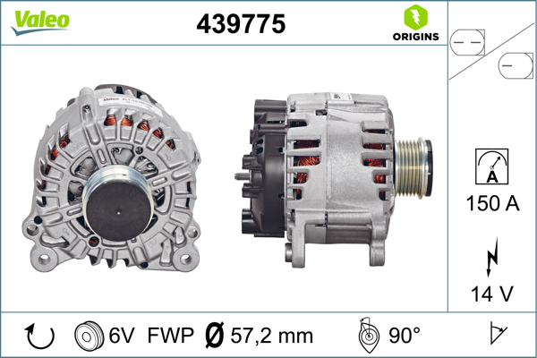 Audi A5 2007-2017 Arası 3.0 TDI quattro 14V 150 A Alternatör Valeo Marka