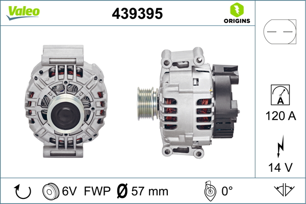 Audi A6 1997-2005 Arası 1.8 T quattro 14V 120 A Alternatör Valeo Marka