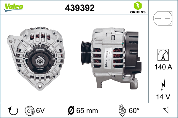 Audi A6 1997-2005 Arası 2.5 TDI 14V 140 A Alternatör Valeo Marka