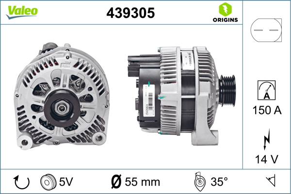 Bmw 3 Serisi 1997-2005 Arası 330 xd 14V 150 A Alternatör Valeo Marka