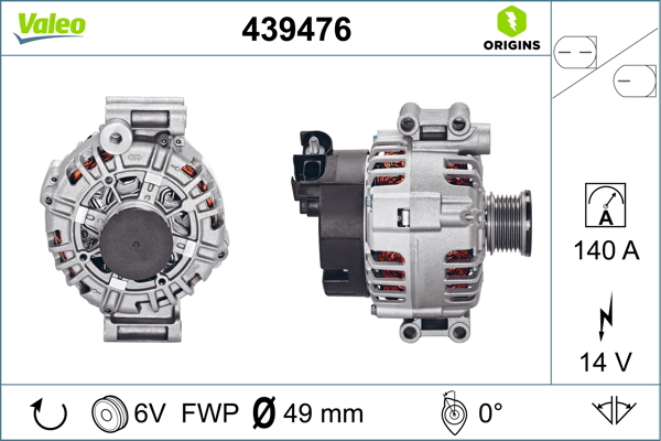 Bmw 3 Serisi 1998-2006 Arası 318 Ci 14V 140 A Alternatör Valeo Marka