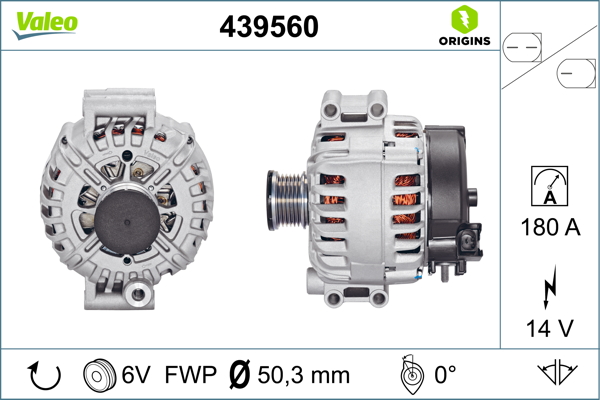 Bmw 3 Serisi 2004-2012 Arası 325 i 14V 180 A Alternatör Valeo Marka