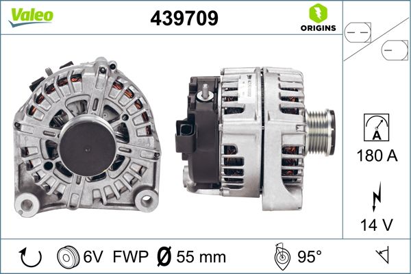Bmw 5 Serisi 2009-2016 Arası 525 d xDrive 14V 180 A Alternatör Valeo Marka