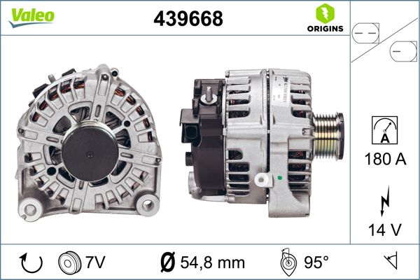 Bmw 5 Serisi 2009-2016 Arası 535 d xDrive 14V 180 A Alternatör Valeo Marka