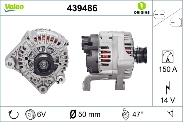 Bmw X3 2003-2011 Arası 2.5 i 14V 150 A Alternatör Valeo Marka