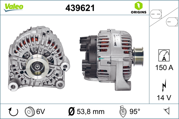 Bmw X3 2003-2011 Arası 3.0 sd 14V 150 A Alternatör Valeo Marka