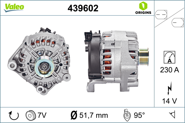 Bmw X5 2006-2013 Arası 4.8 i xDrive 14V 230 A Alternatör Valeo Marka
