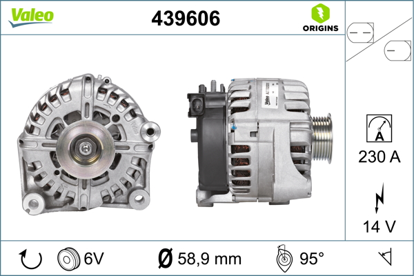 Bmw X5 2006-2013 Arası M 50 d 14V 230 A Alternatör Valeo Marka