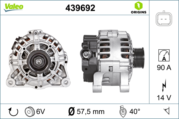 Citroen Berlingo 1996-2011 Arası 1.1 i 14V 90 A Alternatör Valeo Marka