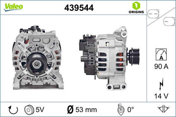 Mercedes B Serisi 2005-2011 Arası B 200 TURBO 14V 90 A Alternatör Valeo Marka