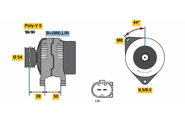 14V 150 A Alternatör