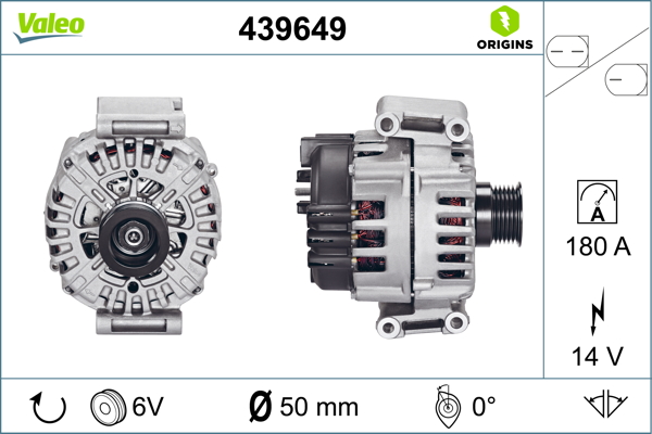 Mercedes E Serisi 2002-2009 Arası E 280 14V 180 A Alternatör Valeo Marka