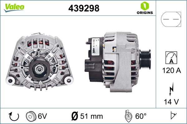 Mercedes M Serisi 2011-2015 Arası ML 350 4-matic 14V 120 A Alternatör Valeo Marka