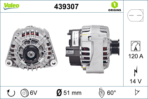 Mercedes Viano 2003-2007 Arası CDI 3.0 14V 120 A Alternatör Valeo Marka