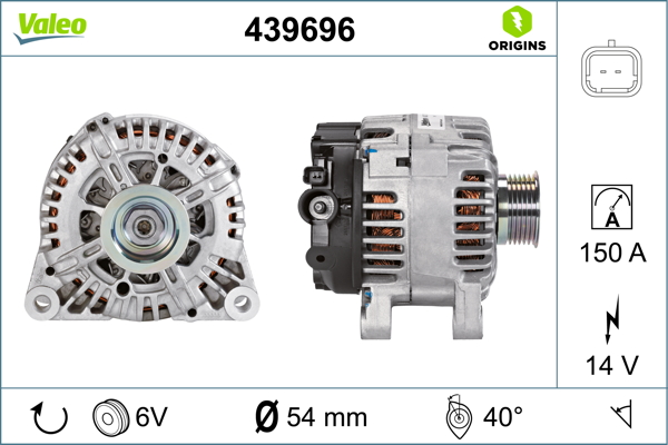 Peugeot 206 1998-2012 Arası 2.0 S16 14V 150 A Alternatör Valeo Marka
