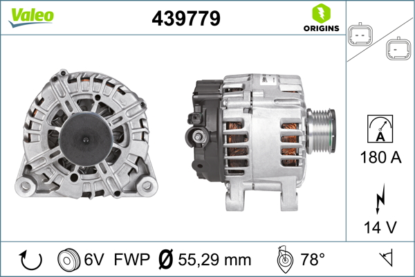 Peugeot 508 2010-2018 Arası 2.2 HDi 14V 180 A Alternatör Valeo Marka