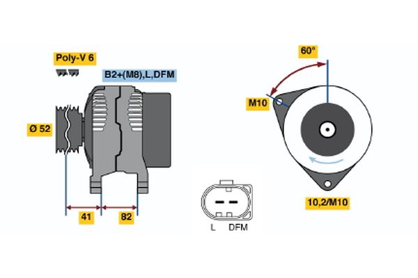 14V 150 A Alternatör