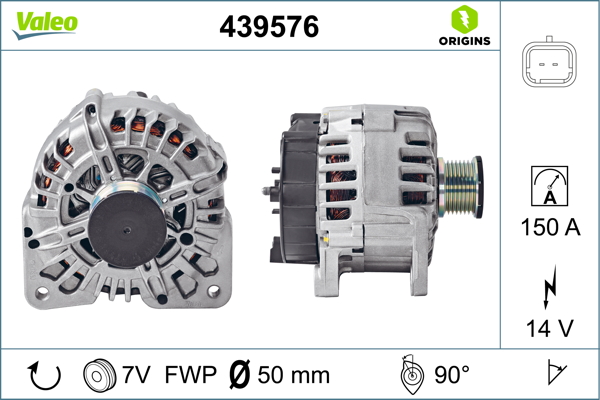 Renault Laguna 2001-2007 Arası 2.0 dCi 14V 150 A Alternatör Valeo Marka