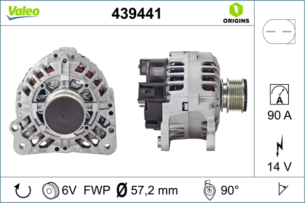 Seat Cordoba 1993-2002 Arası 1.4 i 14V 90 A Alternatör Valeo Marka