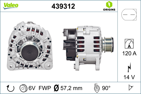 Volkswagen Passat 1988-1997 Arası 2.0 14V 120 A Alternatör Valeo Marka